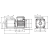 Насос многоступенчатый LEO EMHM 2-3 (220В, P1/P2-0.41/0.37кВт, V-4.5/2м3/ч, H-27/20.5м) L1794